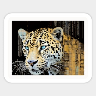 Leopard Animal Art Decor Paint Mosaic Sticker